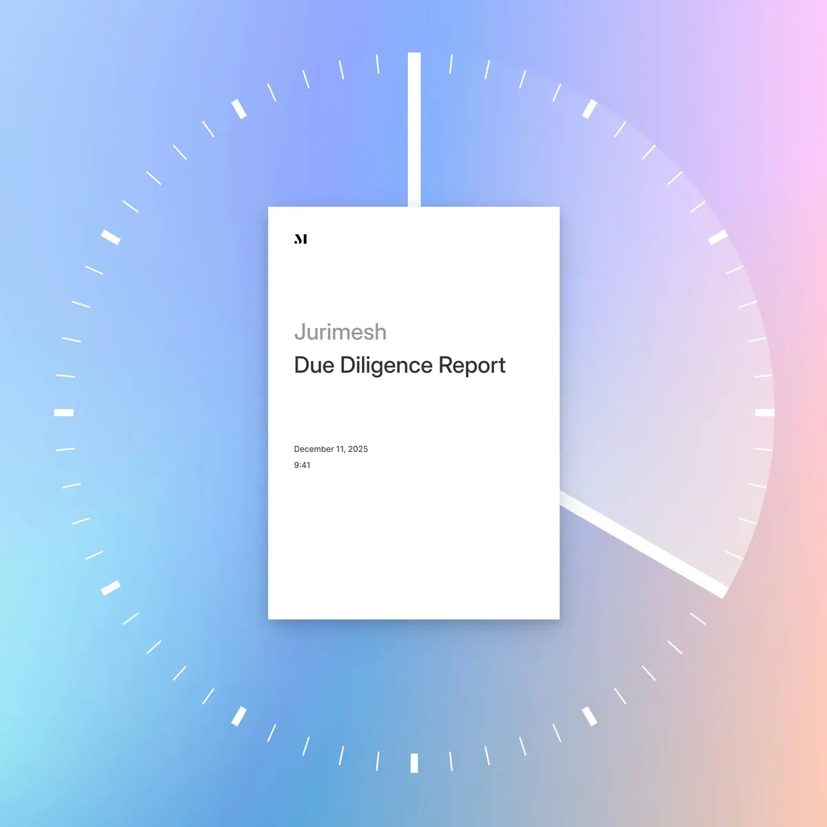 A full data room reviewed in under 20 minutes