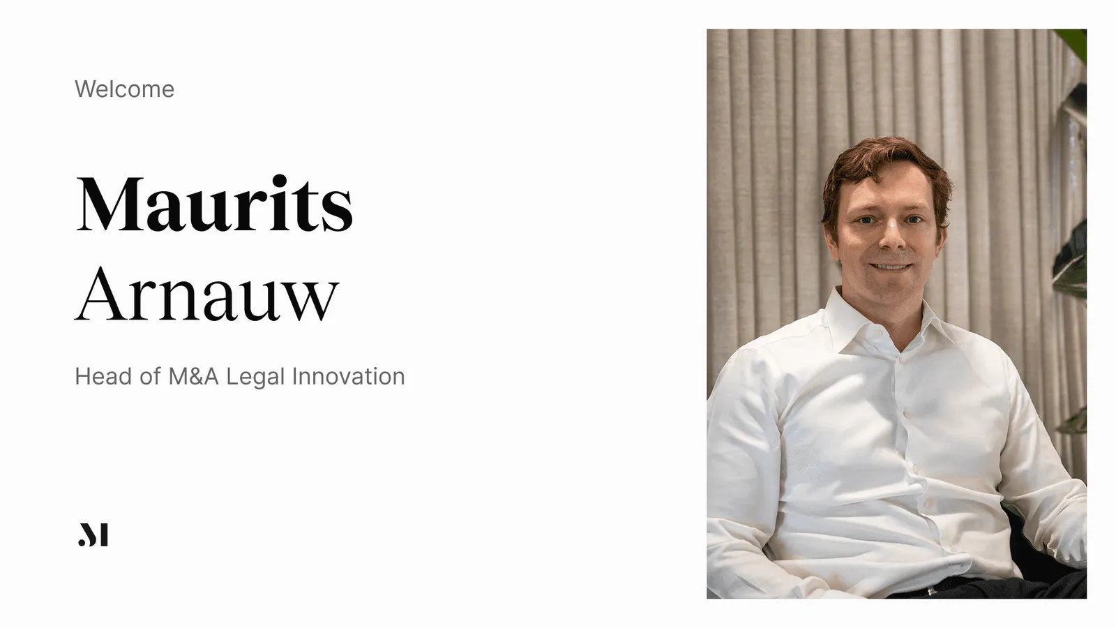 Maurits Arnauw Joins Jurimesh as Head of M&A and Legal Innovation