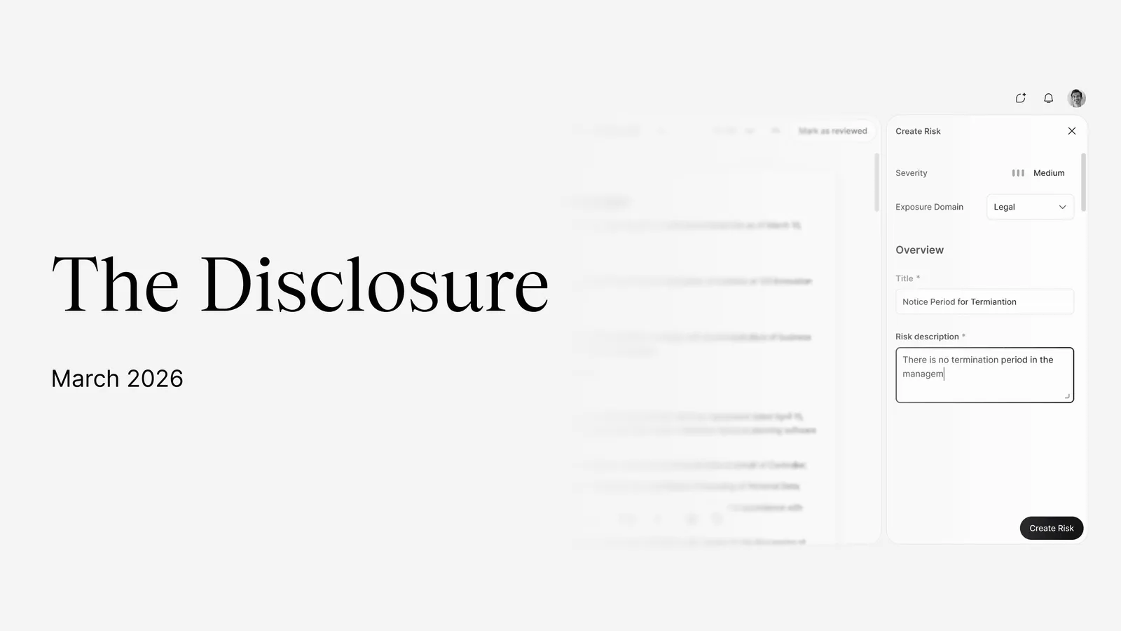 The Disclosure - March 2026