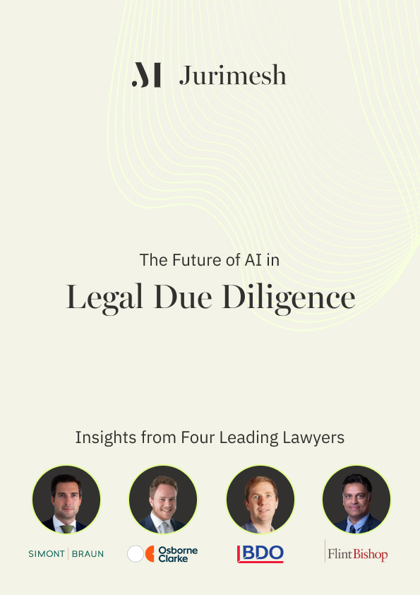 The Future of Legal Due Diligence Cover